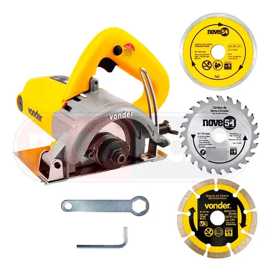Kit Serra Mármore Vonder Tipo Makita Concreto + Discos