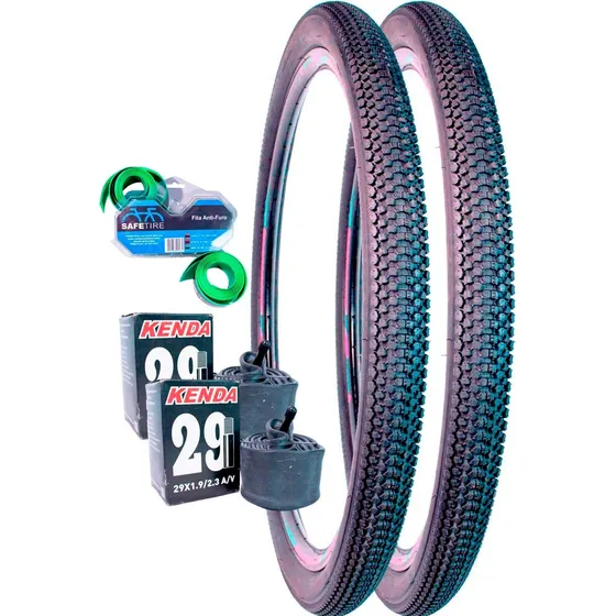 Par Pneu Levorin 29x2.1 Eruption +2 Câmaras Pirelli +fita Af