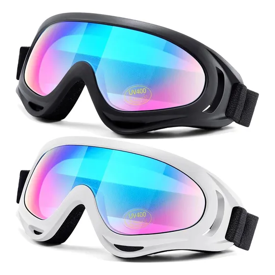 Gafas De Esquí De Nieve De 2 Paquetes, Gafas De Snowboard