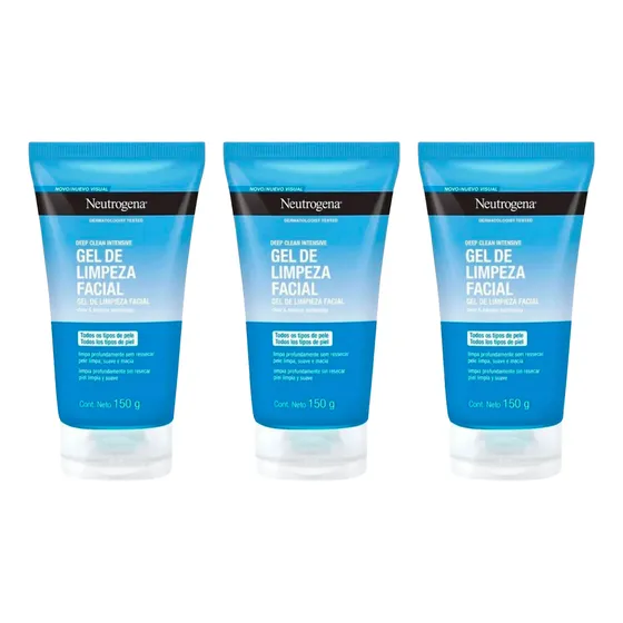 Pack Gel De Limpieza Facial Neutrógena Deep Clean 150 Gr