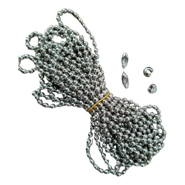 Kit Cadena Persiana Enrollable Con Conectores Y Topes Metal