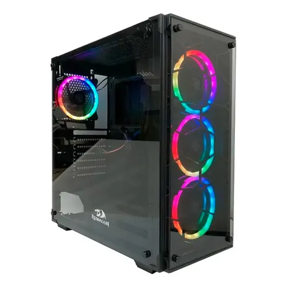 Gabinete Sin Fuente Redragon Wheeljack  Black No Fan