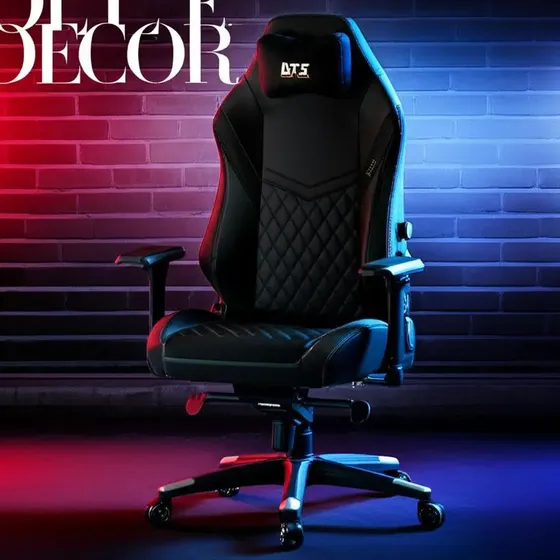 Cadeira Gamer DT3 N10 XL Preto Reclinável 141º Suporte Lombar Regulável Braço 4D+
