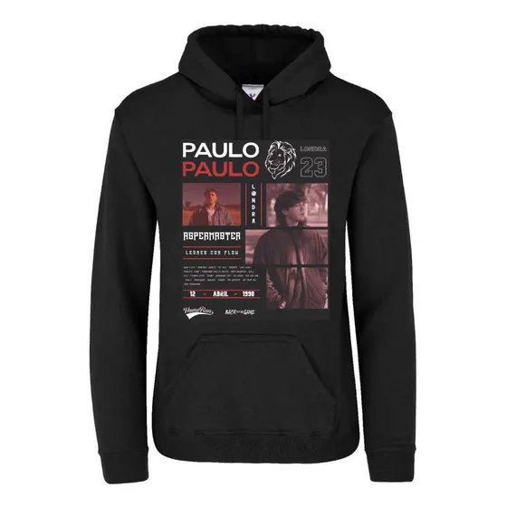 Sudadera Paulo Londra Leones Con Flow Back Game Con Gorro