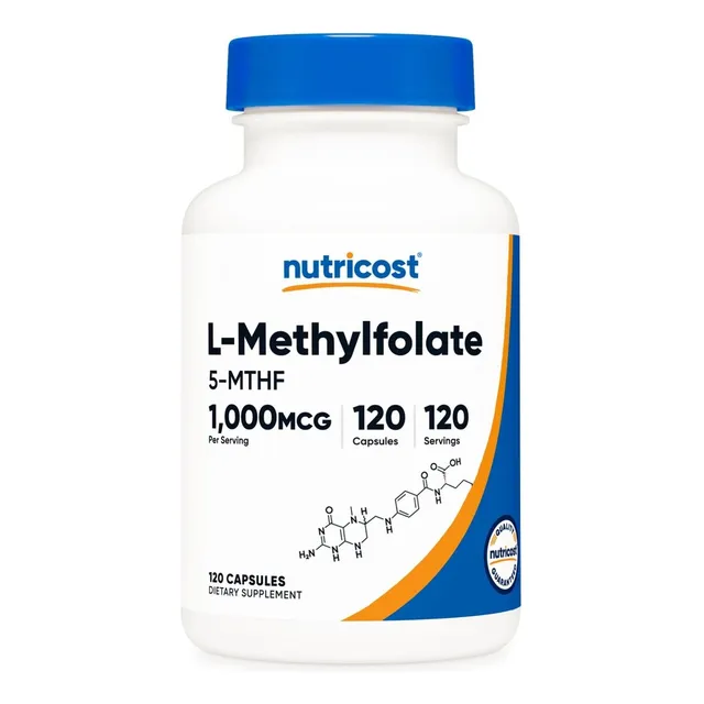 Acido Folico Metilado (5 Mthf) 1000mcg 120caps Nutricost
