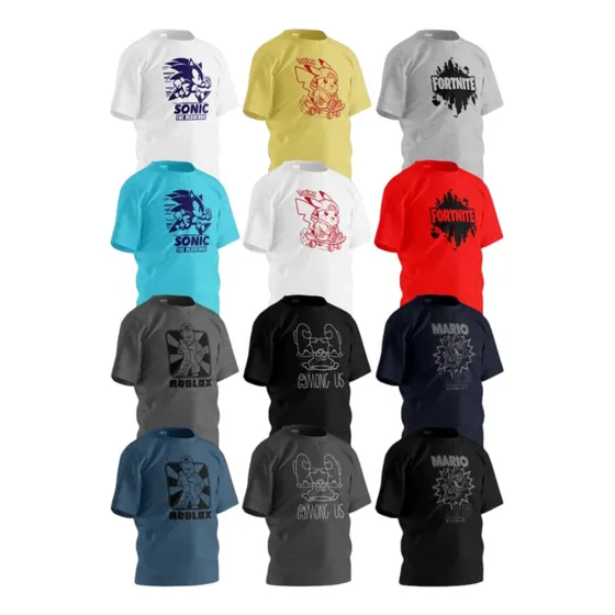 Franelas Camisas De Niños Super Héroes Al Mayor Y Detal 