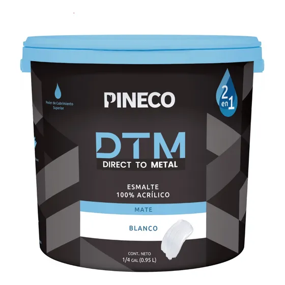 Hidro Esmalte 2 En 1 Pintura Y Fondo De Herrería Pineco Dtm