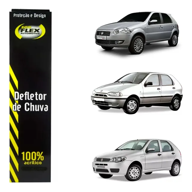 Calha De Chuva Defletor Fumê Escura 4 Portas Promoção