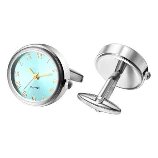 Joyeríanovedad Reloj Cuff Enlaces: Ronda Plata Oro Pm1yo