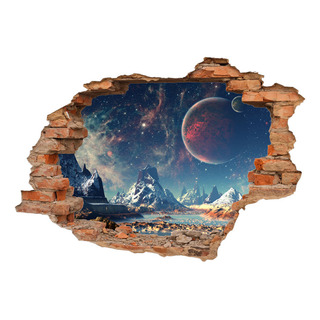 Adhesivo Mural Extraíble I 3d B Bridge Para Suelo O Pared Adhesivo Mural Extraíble I 3d B Bridge Para Suelo O Pared