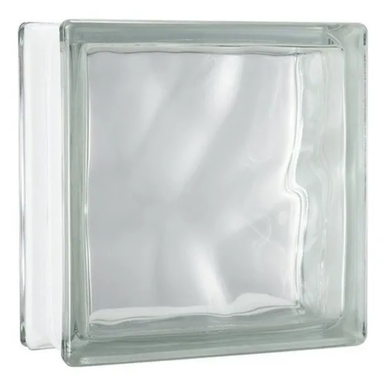 Ladrillo De Vidrio 20x20x10 Transparentes Con Formas