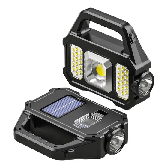 Lampara Emergencia Recargable Solar Led Seguridad Portatil