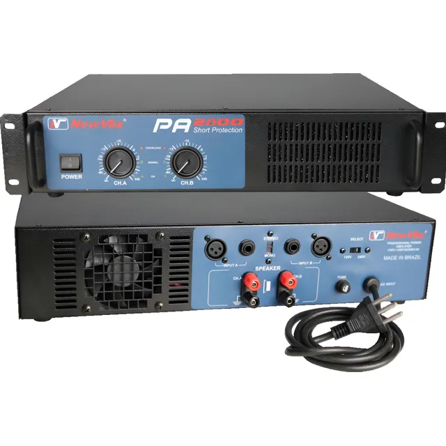 Amplificador De Potência New Vox Pa 2800 - 1400w Rms