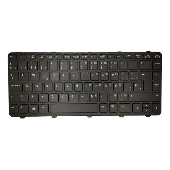 Teclado Para Laptop Hp 640 G1 Sp Color Negro