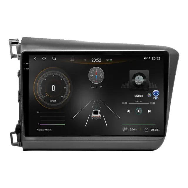 Multimídia Civic G9 12/16 9p Octacore Android Tpros 8/256gb