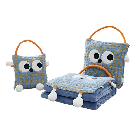 Manta Bolsa Suave Frazada Ojos Polar Niños Bolsa Frazada Ojos Celeste