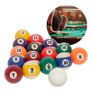 Set 16 Bolas De Pool Grandes 2 1/4 57mm Para Mesa De Billar Set 16 Bolas De Pool Grandes 2 1/4 57mm Para Mesa De Billar