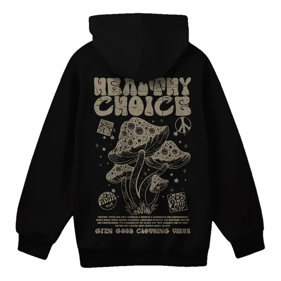 Buzo Canguro Healthy Choice Aesthetic Vintage Alternative Gr