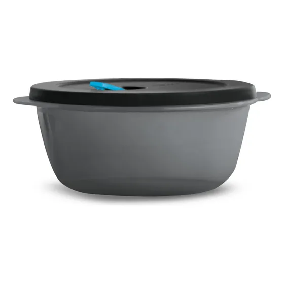Contenedor de alimentos Tupperware Micro Flash Redondo 1.5L color gris