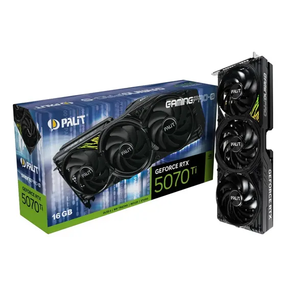 Placa De Video Palit Geforce Rtx 5070 Ti Gamingpro-s 16gb Vx