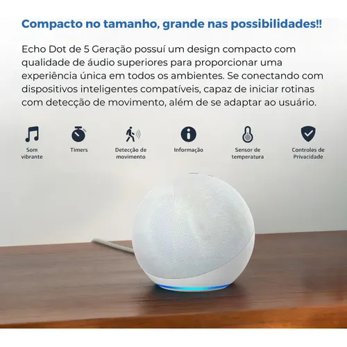 Echo Studio - Smart Speaker Branco | MercadoLivre