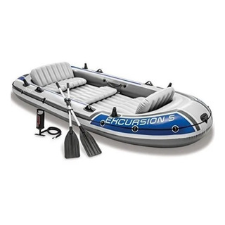 Lancha Bote Inflable 5 Personas Excursion 5 + Remo + Bomba Lancha Bote Inflable 5 Personas Excursion 5 + Remo + Bomba