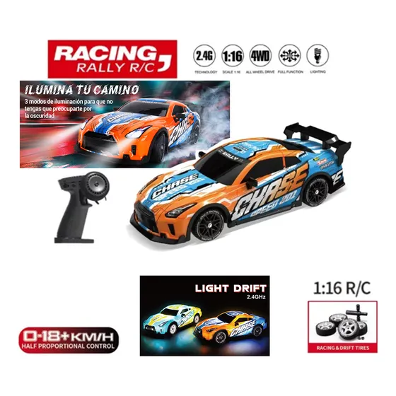 Carro Driff Control Remoto 4x4 Super Veloz Recargable