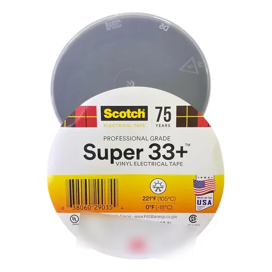 Cinta Electrica (teipe) De Vinilo 3m 33 Negro Rollo 3/4''
