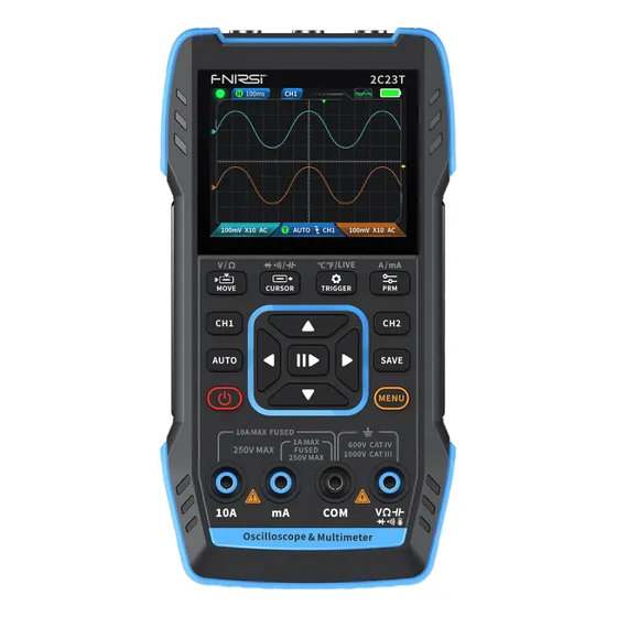 Tester Osciloscopio Y Generador De Señales 2ch Fnirsi 2c23t