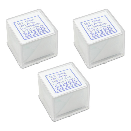 Cubreobjetos De Vidrio 18x18mm 3 Cajas C/100pz Cubre Objetos Cubreobjetos De Vidrio 18x18mm 3 Cajas C/100pz Cubre Objetos