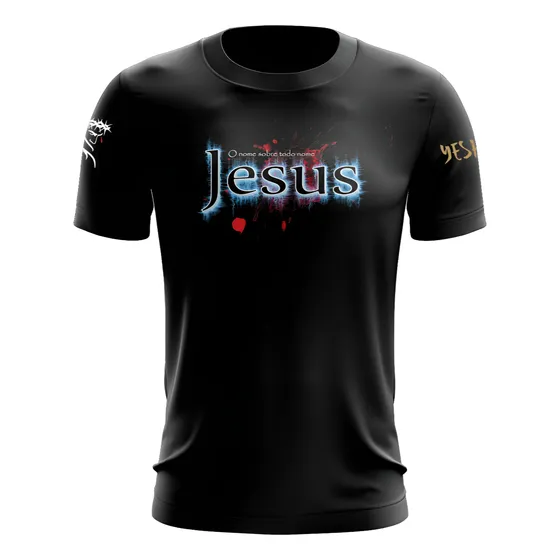 Camiseta Evangélica Cristo Vive/camiseta Com O Nome De Jesus