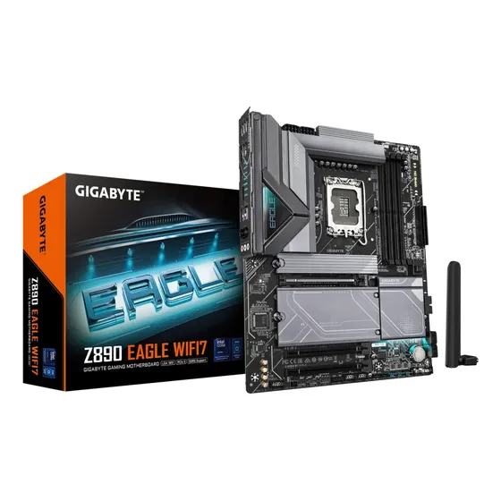 Placa-mãe Gigabyte Z890 Eagle Wifi7 Lga1851 Ddr5 Pcie5.0 preta