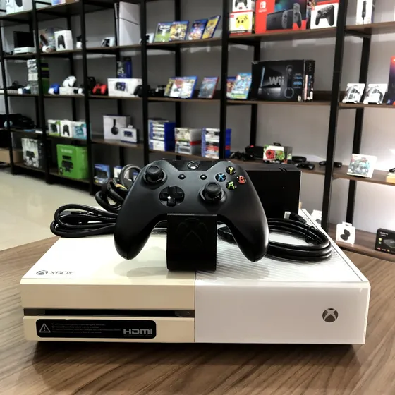 Console Xbox One 500gb Branco Com Nota Fiscal
