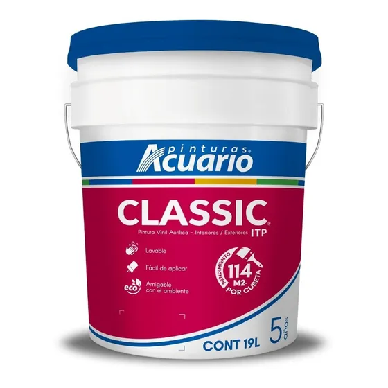 Pintura Acuario Classic 19lt Color Blanco Va40090