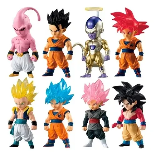 Boneco Dragon Ball Z Miniatura Kit 8 Super Goku Broly Vegeta