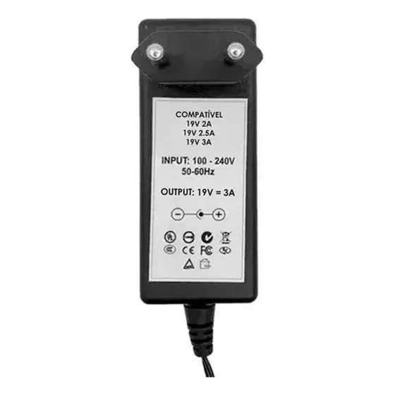 Fonte Para Monitor E Tv LG 19v  Volts  1,7a Amper Bivolt