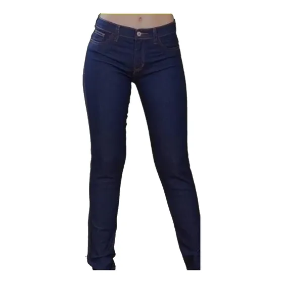 Jean De Dotación Industrial Indigo Dama Strech Color Azul 
