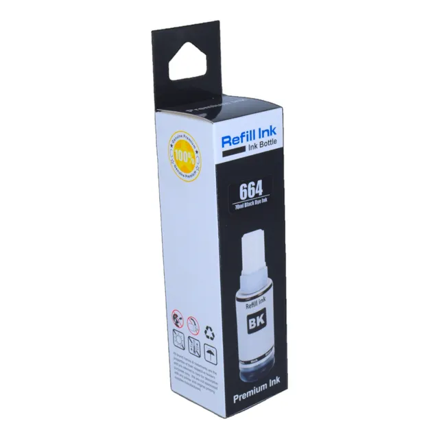 Tinta Negra T664 T664120 664 Alternativa Refill Ink 70ml 