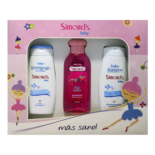 Packs Simond´s Colonia Pink + Shampoo + Crema Emulsión