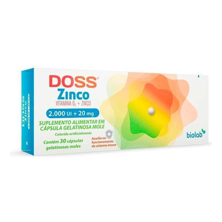 Doss Zinco 2.000ui 30 Cápsulas Doss Zinco 2.000ui 30 Cápsulas
