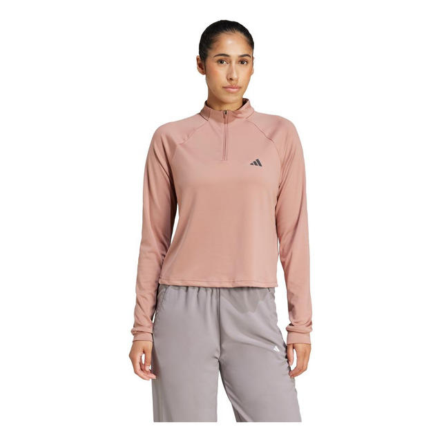 Blusa 1/4 Zíper Train Essentials Minimal Branding adidas Blusa 1/4 Zíper Train Essentials Minimal Branding adidas