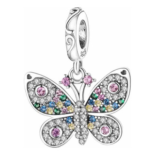 Hermoso Charm Mariposa Compatible Pndora Premium Plata 925 Hermoso Charm Mariposa Compatible Pndora Premium Plata 925