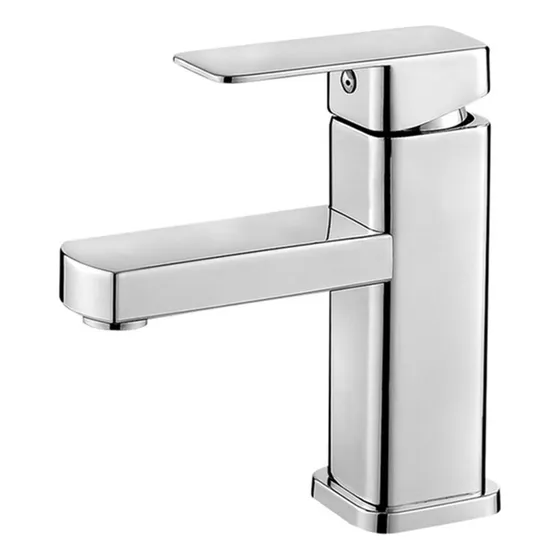 Grifo Pintura Cuadrada Negra Para Lavabo Mezclador Frio Un :