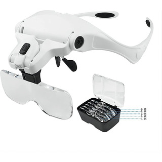 Lupas Para Odontologia Con 5 Lentes Desmontables Luz Led Lupas Para Odontologia Con 5 Lentes Desmontables Luz Led