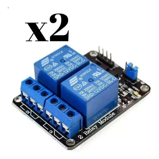 Modulo Relé 2 Canales 12v 10a Arduino Pic Raspberry Nuevo