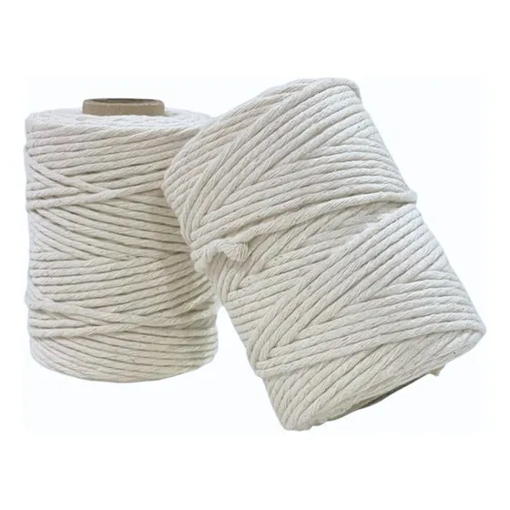 5 Kg Hilo De Algodón Macramé 27 Hebras 4mm / 1000mts Crudo