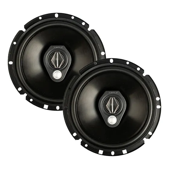 Par Alto Falantes Bomber Bbr Triaxial 6 Polegadas 120wRms CARCAÇA METALICA Cor Preto