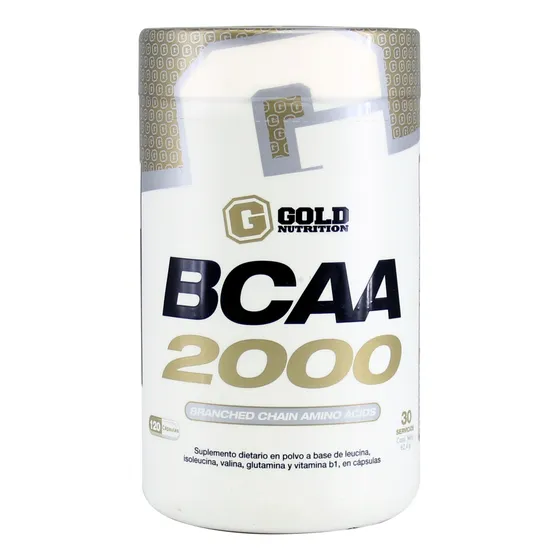 Bcaa 2000 Gold Nutrition Aminoácidos Masa Muscular