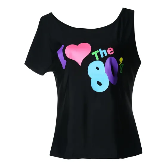 Camiseta Para Niños I Love The 80s, Accesorios Para Disfraz