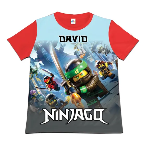 Franela Camisa Para Niño Ninjago En Poliester
